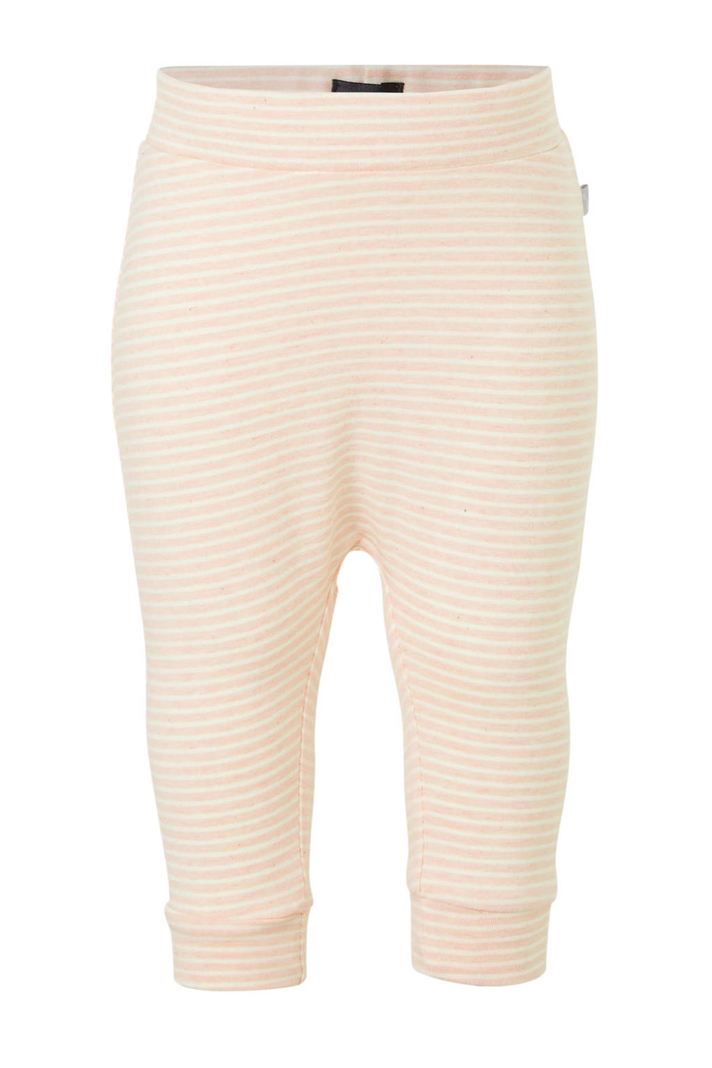 Babyface baby gestreepte broek lichtroze/wit