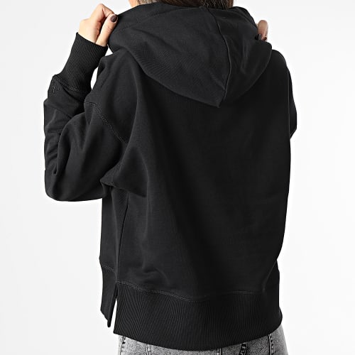 Sweat Capuche Femme Shrunken Institutional 0430 Noir