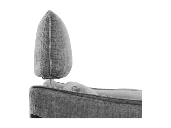 Canapé 3 places relax électrique Tissu Gris Clair/Anthracite - ORION