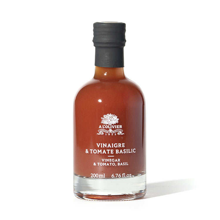 Vinaigre à la pulpe de tomate et basilic