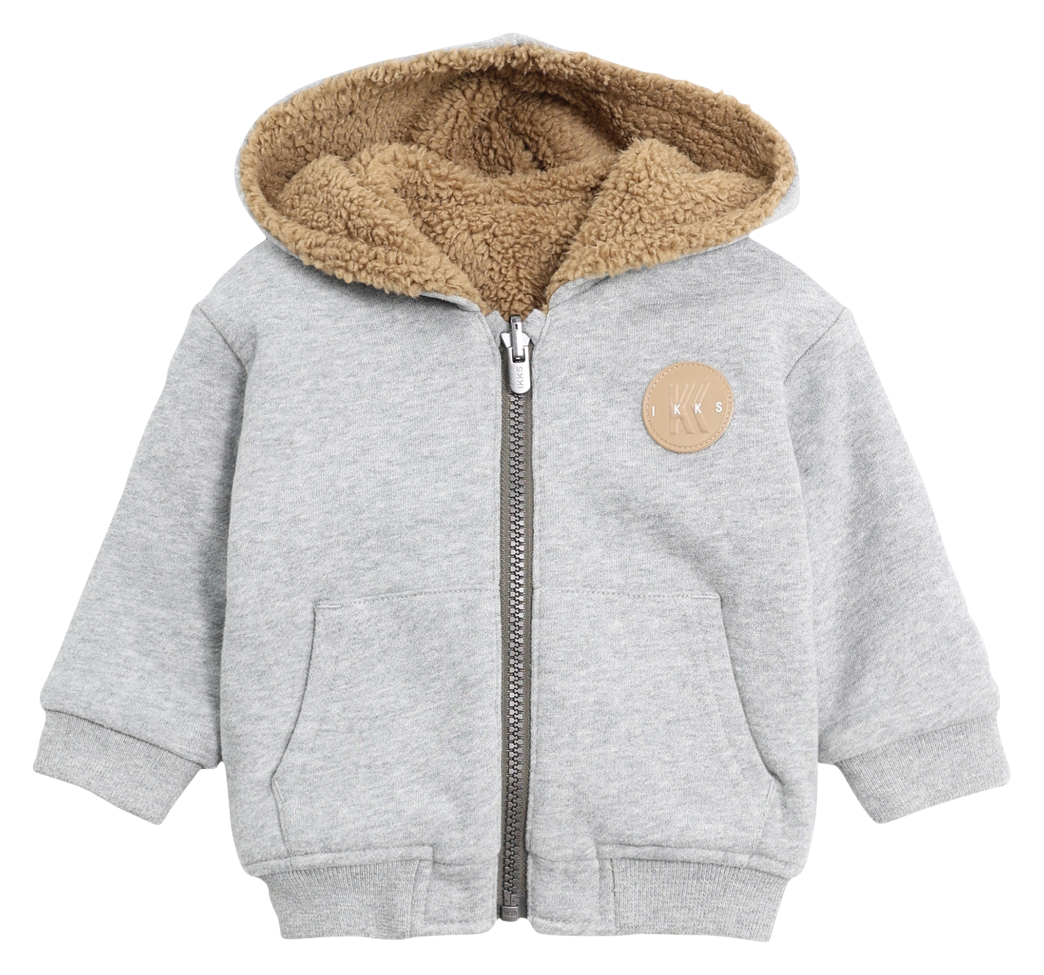 Cardigan droit en coton | Gris