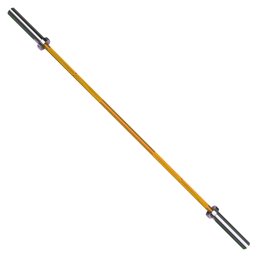 Barra de alumínio de 180 cm e 50 mm com 2 batentes de disco.