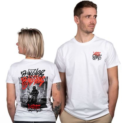 T-Shirt Motoblouz X RINZLER - HOMME - 20ANS - Blanc