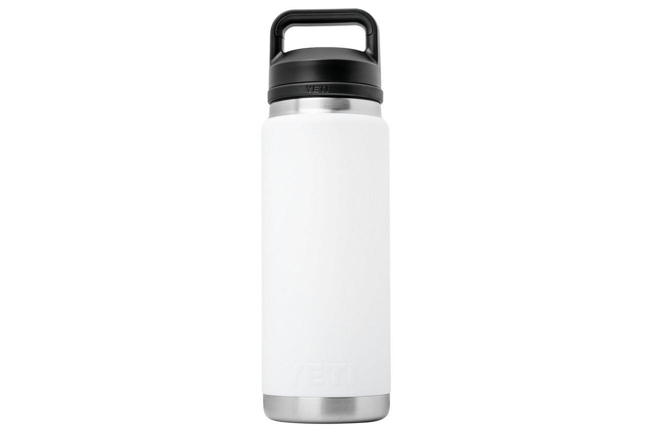 Yeti Rambler Bottle 26oz Chug Cap, White, thermosfles met drinkdop, 769 ml