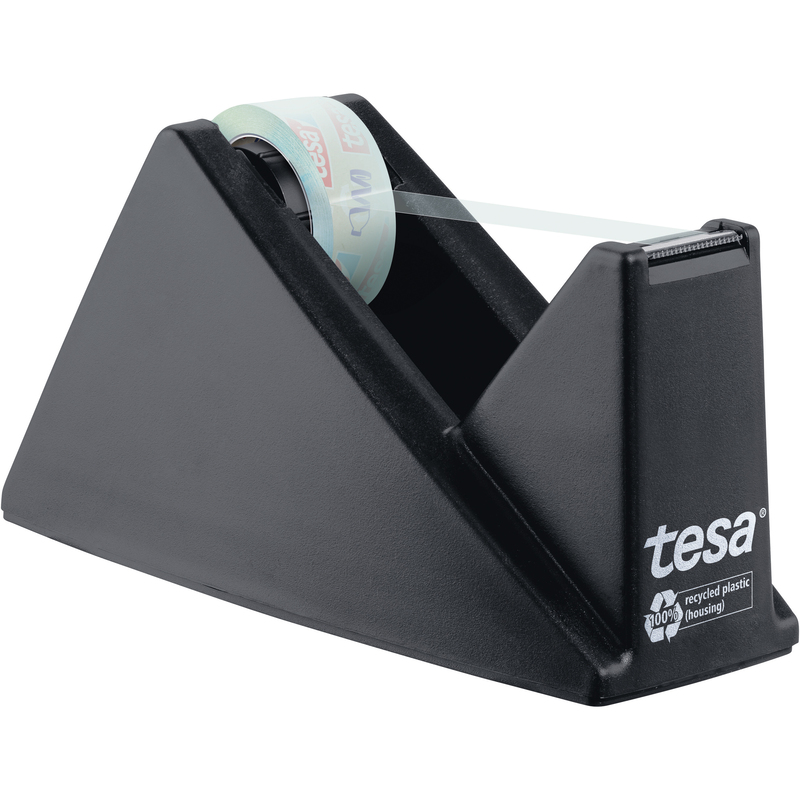 Tesa Tischabroller eco&crystal, schwarz