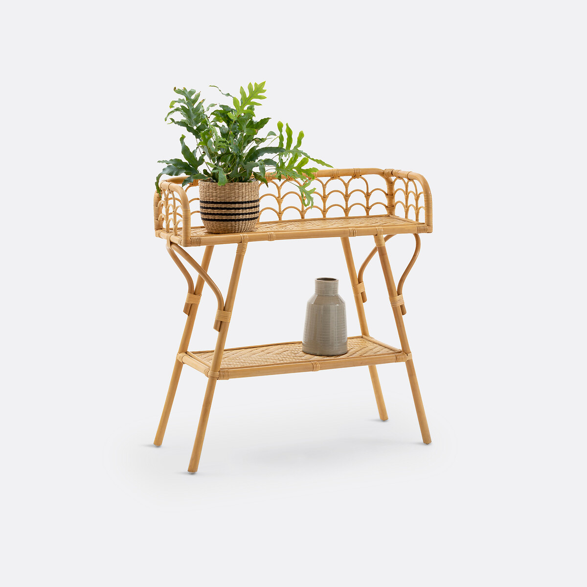 LA REDOUTE INTERIEURS<br>Consola vintage em rotan stokken, Malu