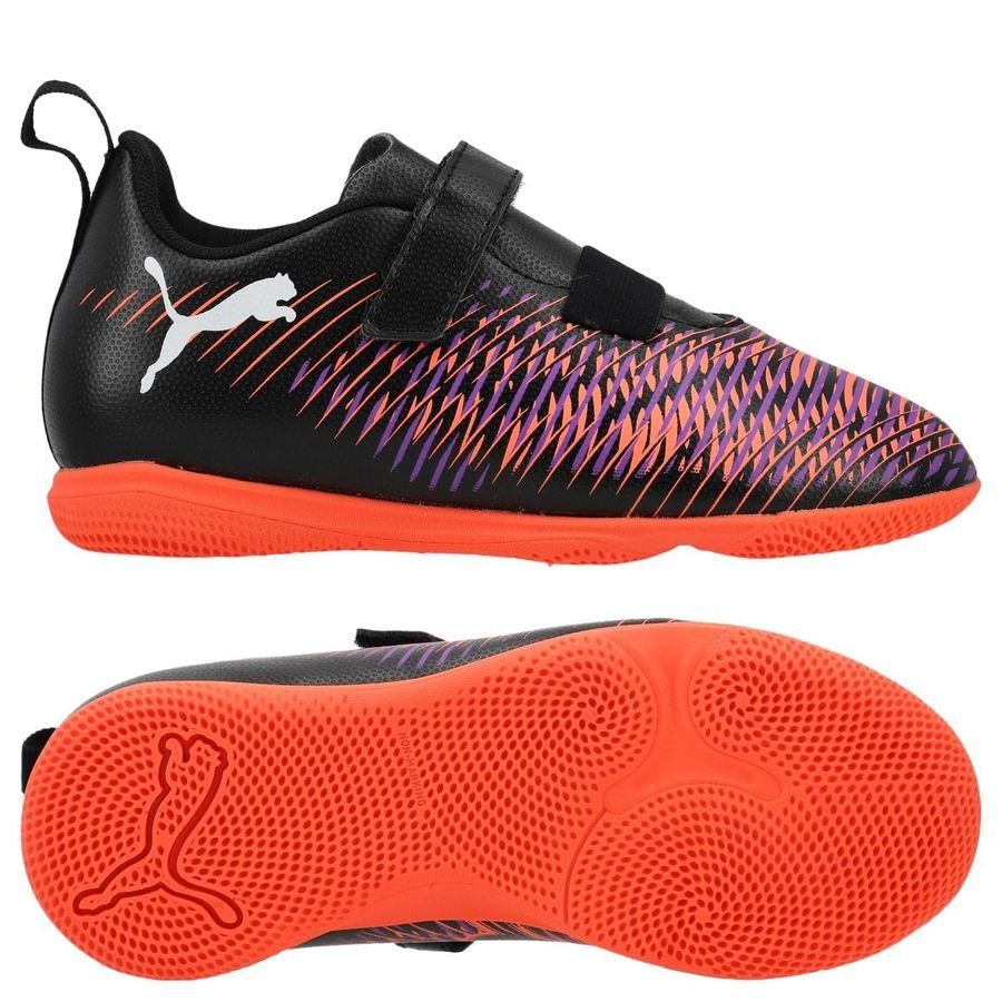 PUMA Future 8 Play Velcro IT Unlimited - Noir/Blanc/Glowing Red Enfant