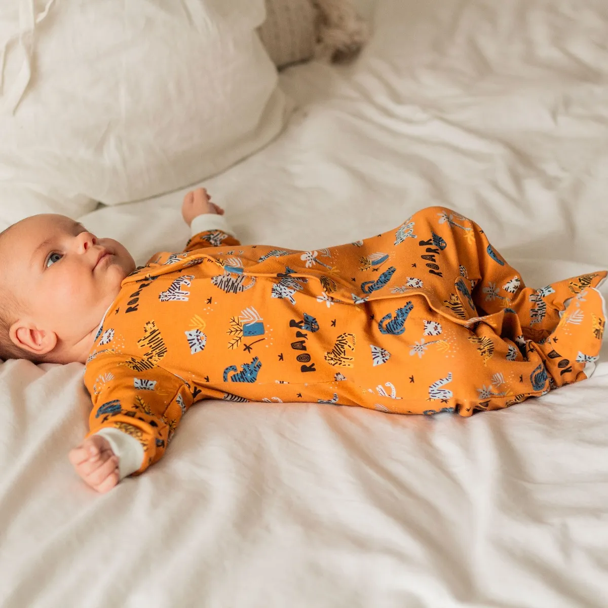 Collé-Collé Pyjama Magnétique Tigres Prématuré - 12mois