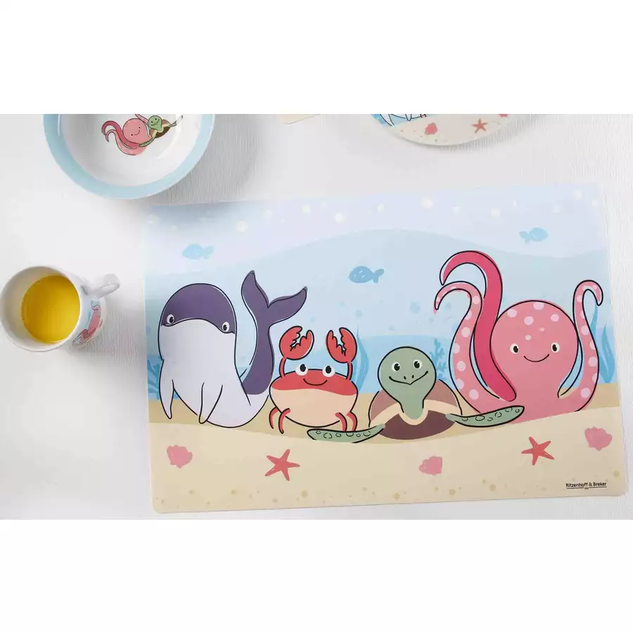 Ritzenhoff & Breker GmbH & Co. KG Geschirr-Set mit Kinderbecher Unterwasserwelt 7er Set bunt