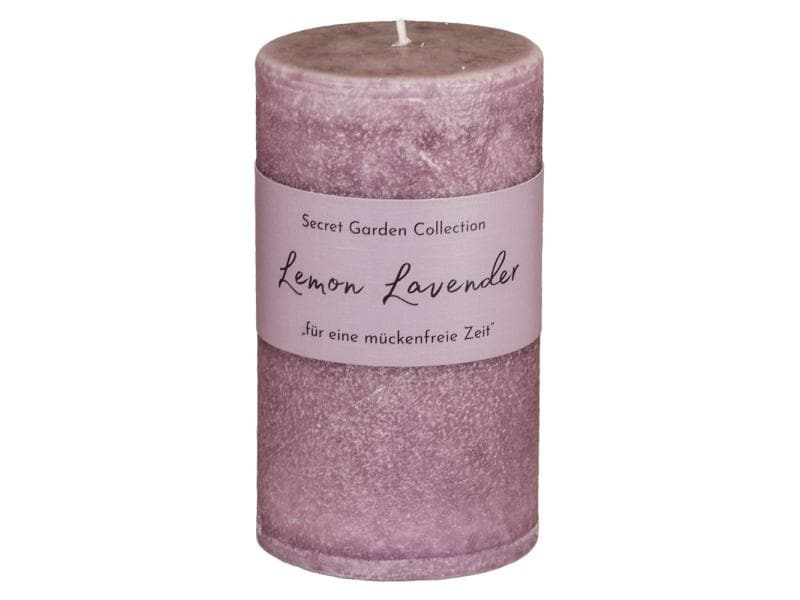 Schulthess Kerzen Zylinderkerze Secret Garden Lemon Lavende Duftkerze gegen Insekten