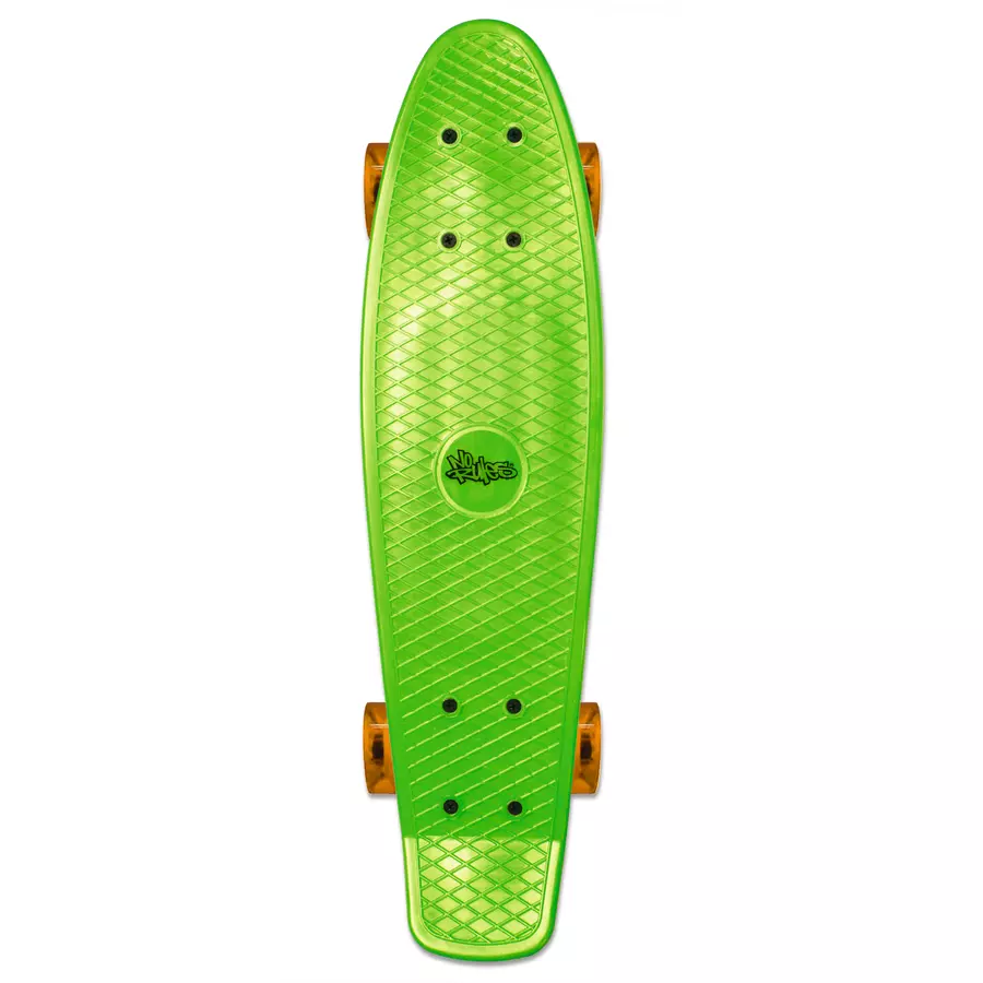 AUTHENTIC SPORTS Skateboard fun, No Rules, grün-transparent-orange