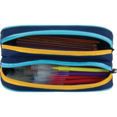 Trousse Megacars / Megabikes - 2 compartiments - marine ou noir - Oberthur