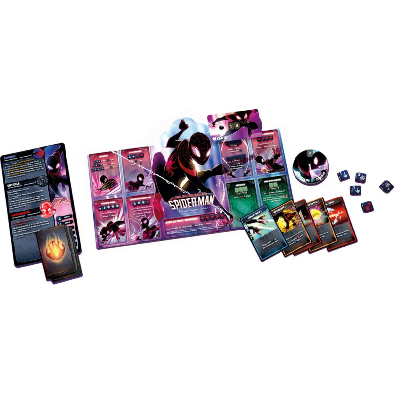 Dice Throne Marvel : Scarlet Witch - Thor - Loki - Spiderman Miles Morales