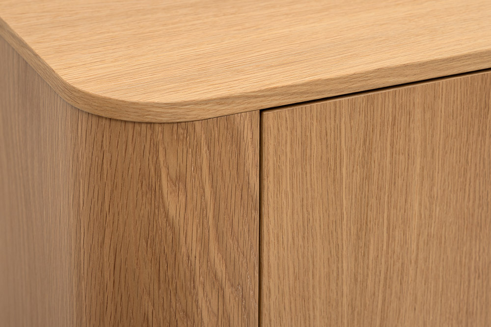 Modernes TV-Board VALHALLA WOOD 180cm natur Eichenholz Lowboard mit Stauraum