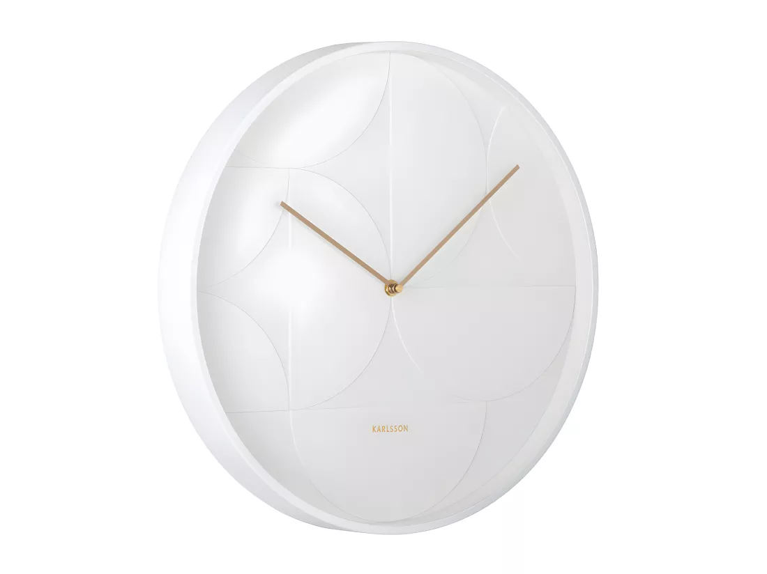 Horloge Echelon Circular D40cm Blanc Present Time