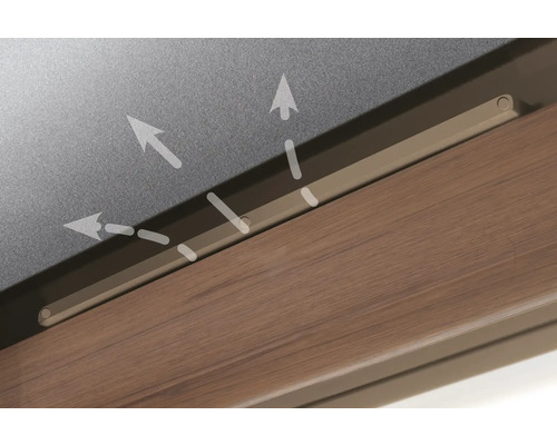 Schellenberg 46609 bruine raamventilator Plus, 2 stuks