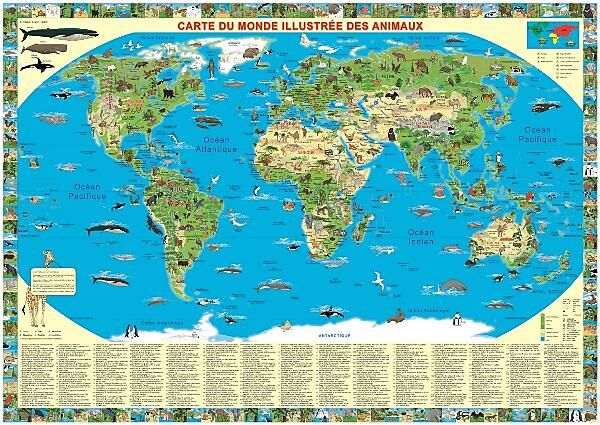 CRAENEN - SOUS MAIN DU MONDE ILLUSTRE ANIMAUX