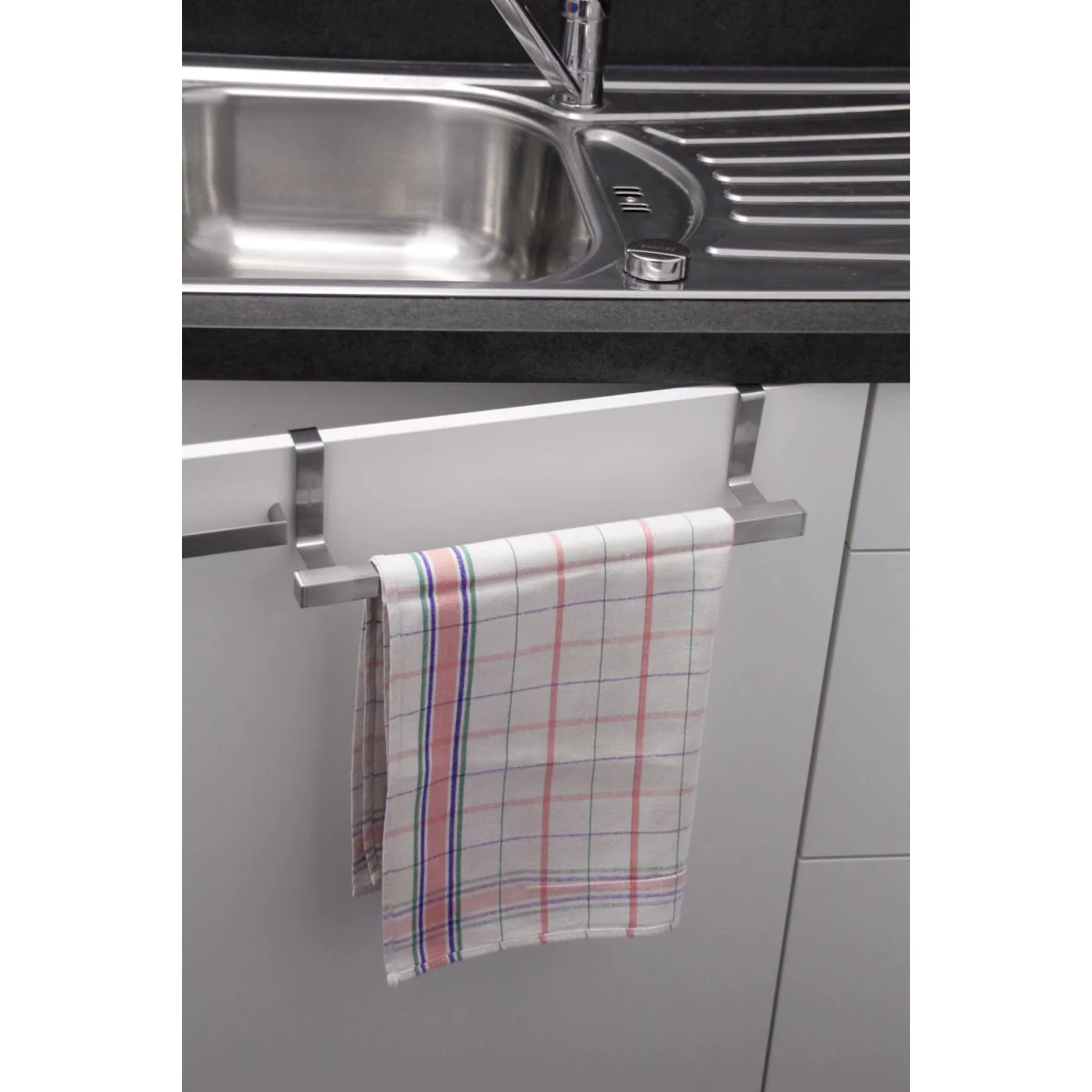 Porte serviette et torchon extensible inox Tecno Fackelmann