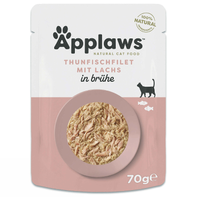 Applaws Pouch Thunfilet mit Lachs 12x70g