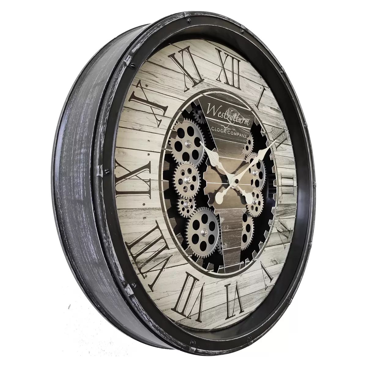 Wanduhr Landscape Schwarz