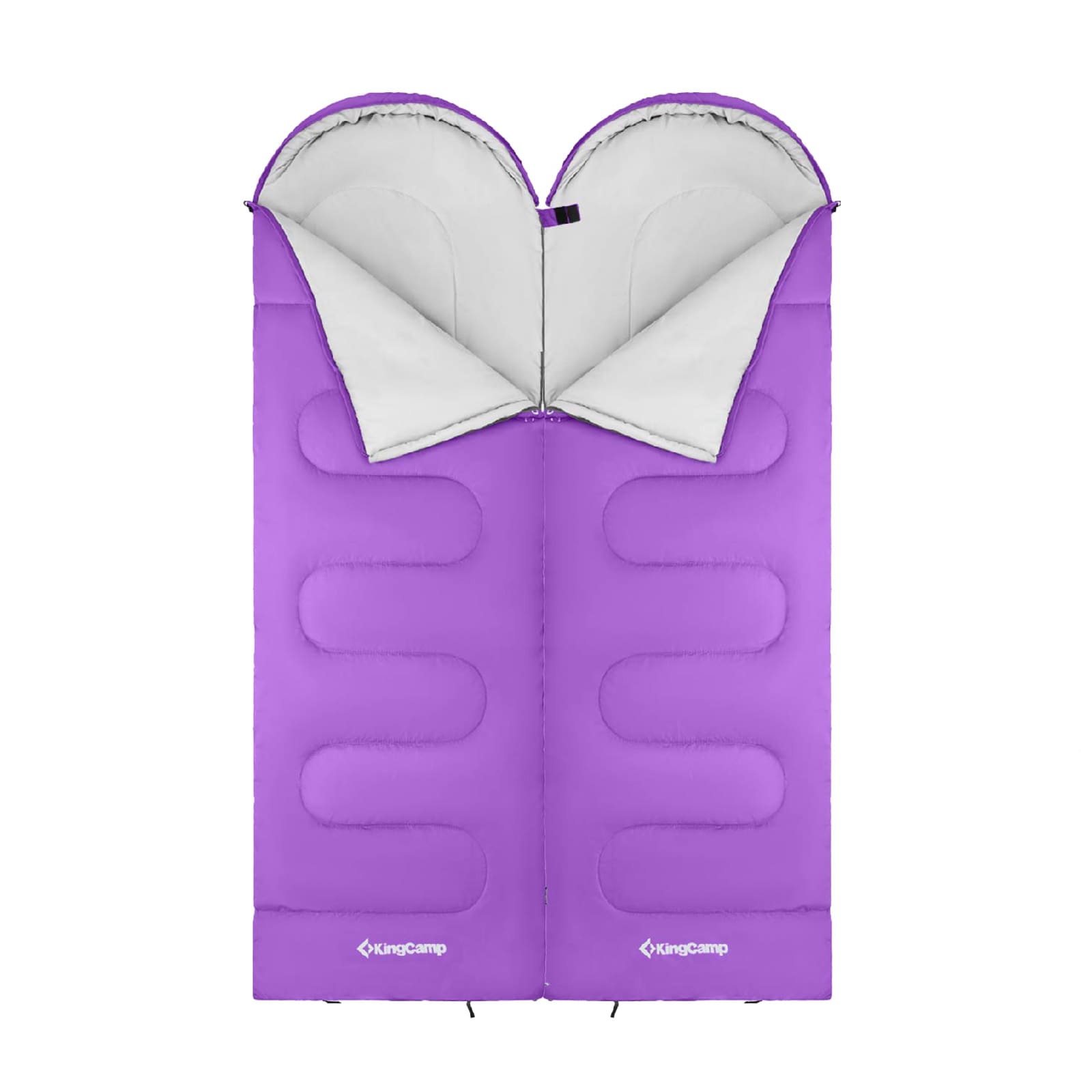 KINGCAMP Decken Schlafsack Oasis 250 Sommer Camping Outdoor 2,2m Lang&Breit -3°C Variante: Royal Blue - Zipper L