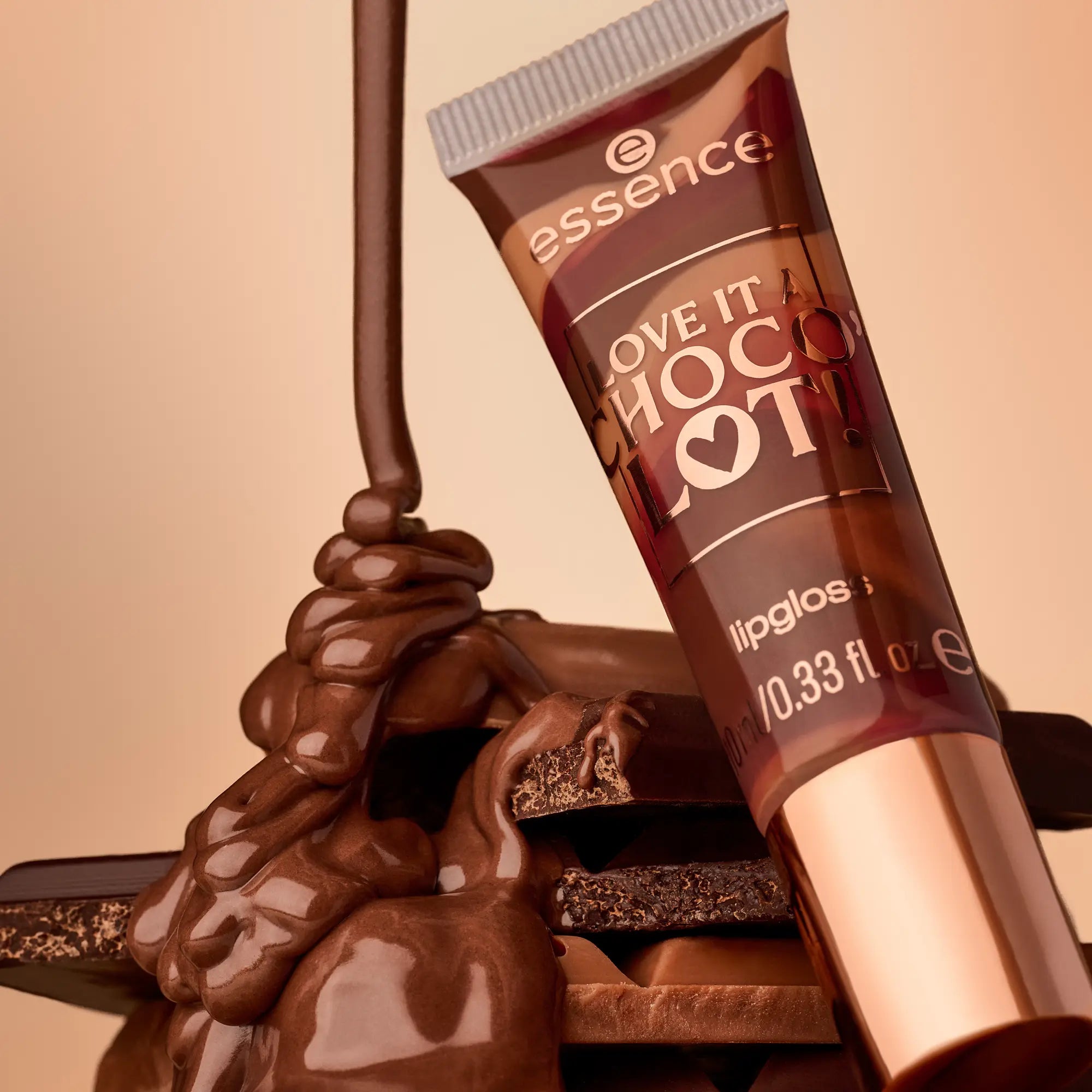 Love It A Choco' Lot! Lipgloss 01 Melted Bliss, Chocolate Kiss.