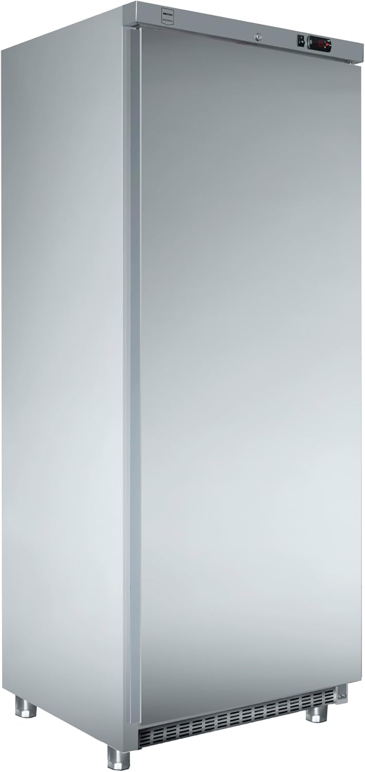 METRO Professional Tiefkühlschrank GFR 4600S, Edelstahl/ABS, 78 x 74 x 192.5 cm, 511 L, statische Kühlung, 145 W, mit Schloss, silber