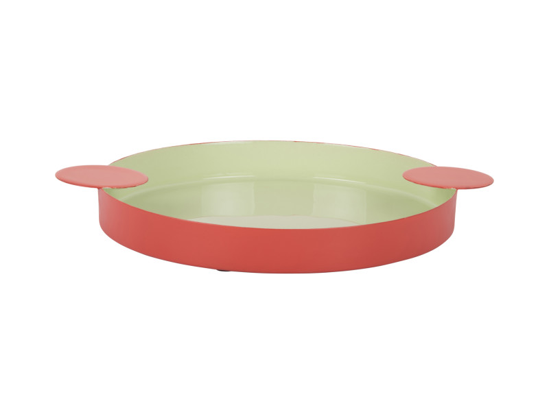 Tray Double Funky Medium PT4248LG Soft green & scarlet red