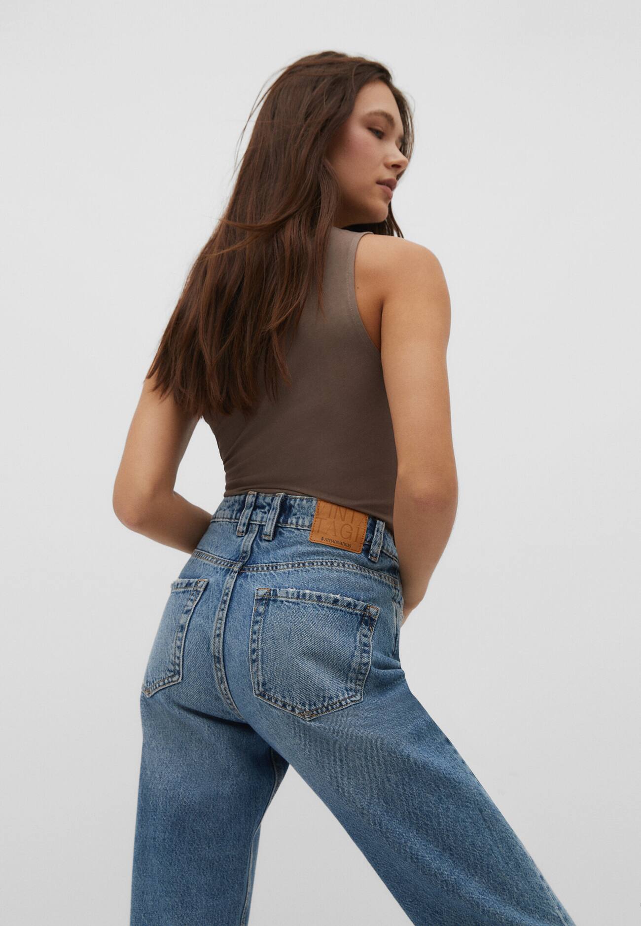Calça jeans Mom fit 1460