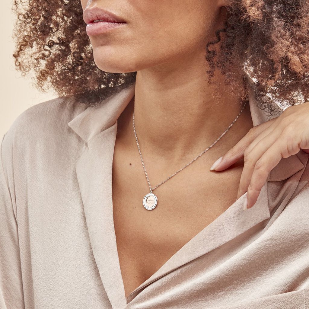 Collier Argent Bicolore Teodoro