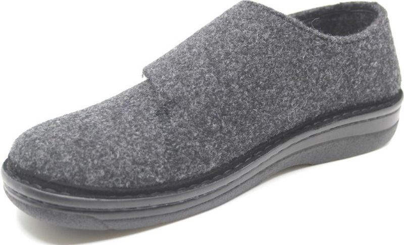 Berkemann 05727 937 donkergrijs vilt Pantoffels