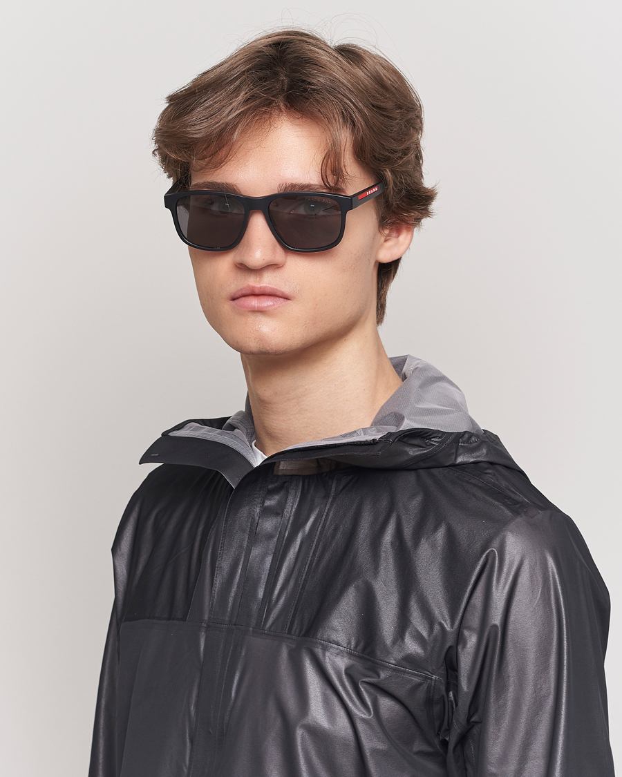 Prada Linea Rossa 0PS 06YS Polarized Sunglasses Black