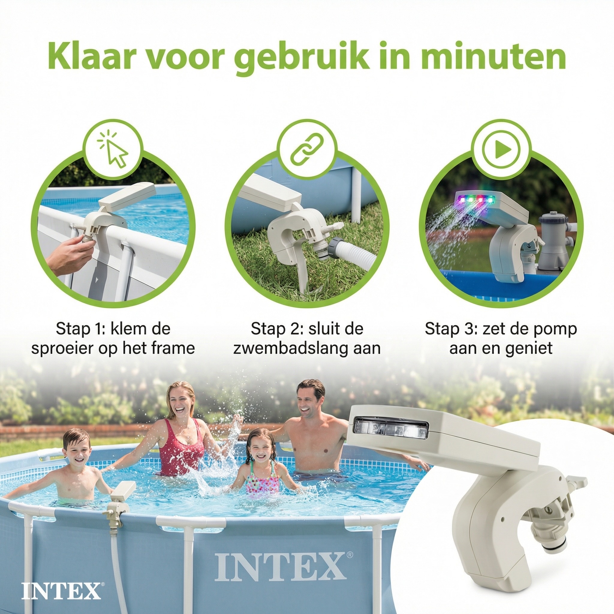 Intex LED waterfontein