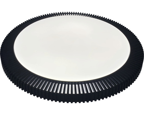 FLAIR LED plafondlamp CCT 25W 2700 lm 3000/4000/6500 K HxØ 69,5x40 cm Nunki wit/zwart + afstandsbediening + nachtlampfunctie