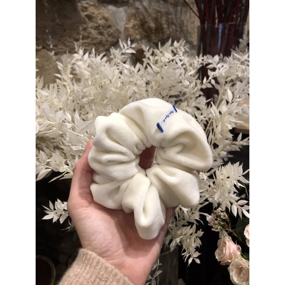 Chouchou Velours Blanc