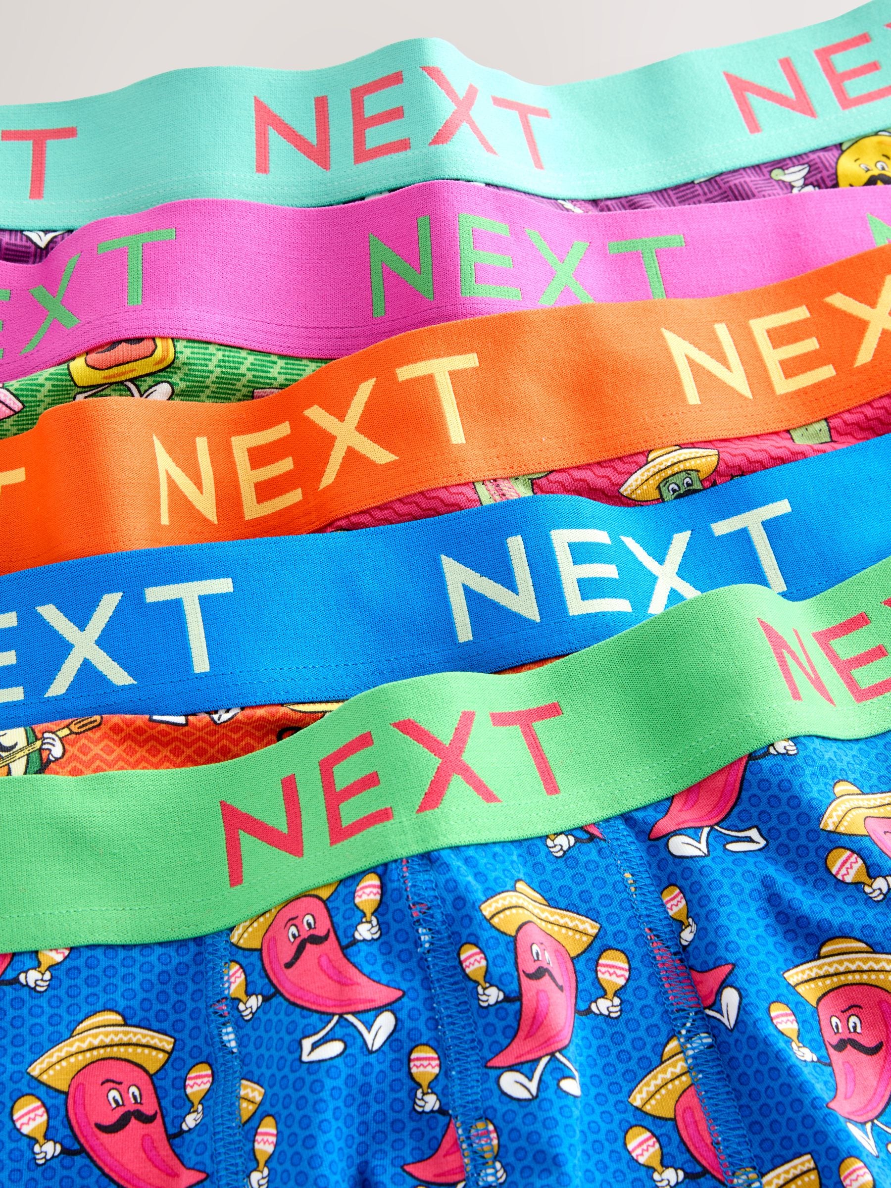 Bright Food Print - Verpakking van 5 - 5 Hipsterboxershorts