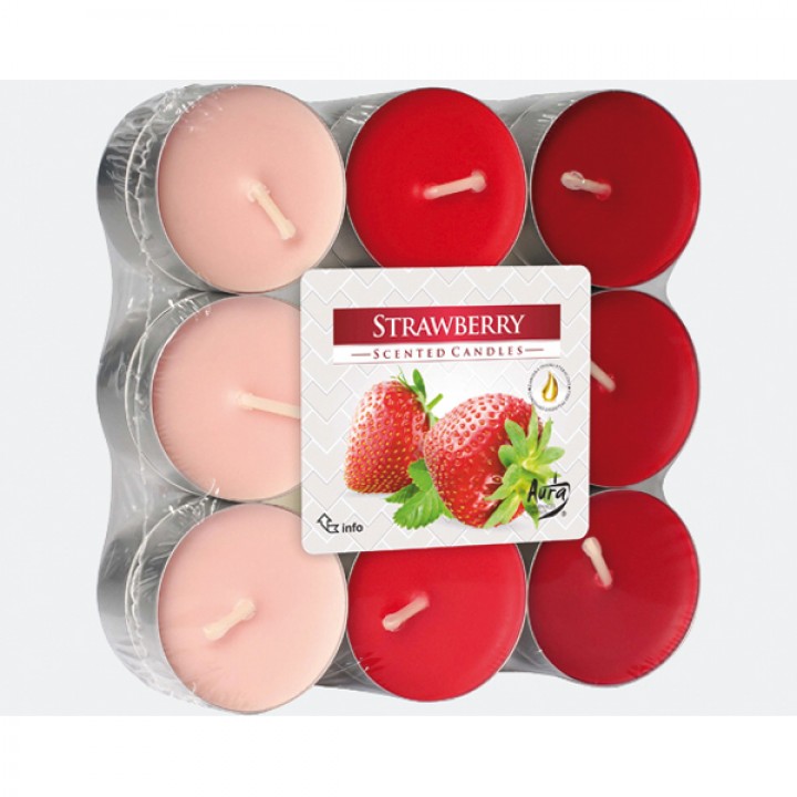 Duftkerzen 18 Stück Strawberry