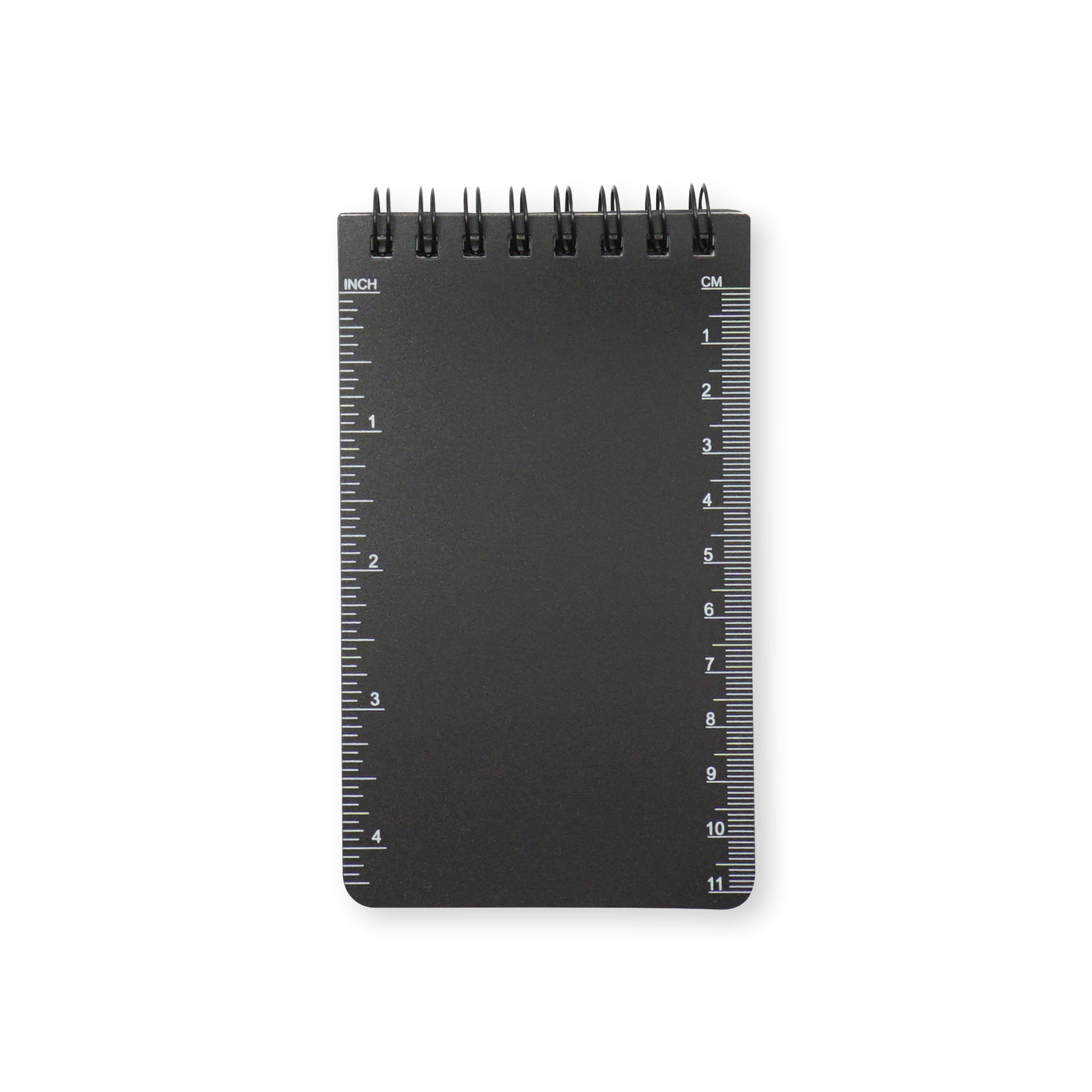 (7.5x12.5cm) Notizblock College Notebook Spiralbindung Spritzwassergeschützt 80gm2 Satiniert - Schwarz
