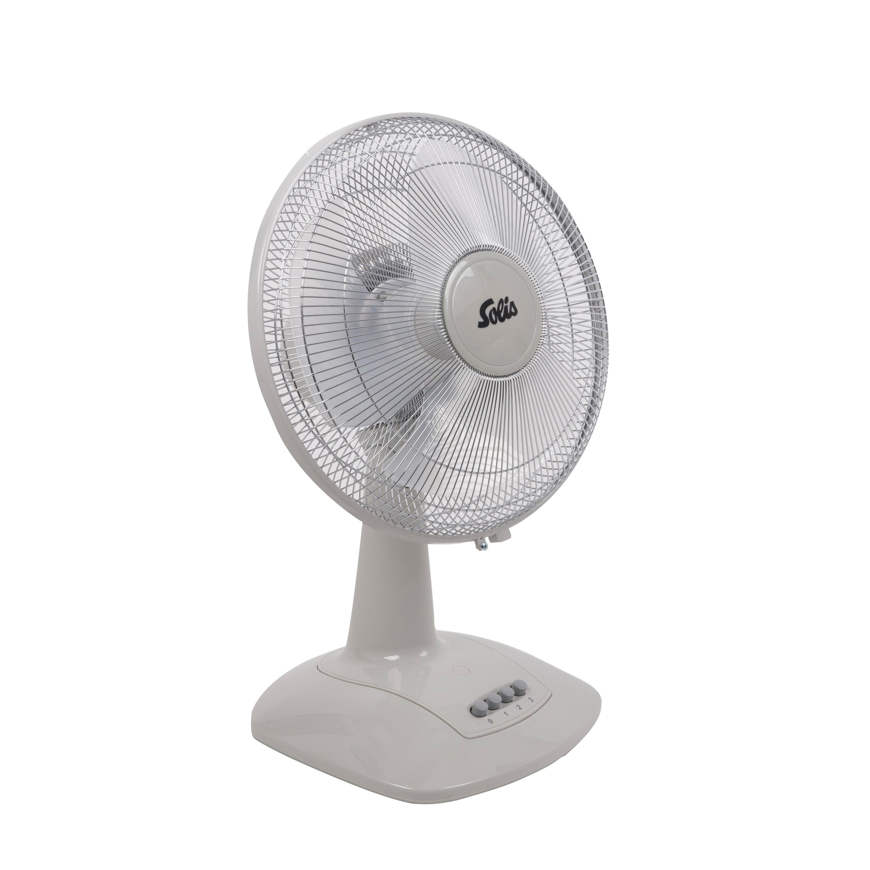 Solis Tischventilator Oszillation, 30 cm Durchmesser, 45 Watt,3 Stufen