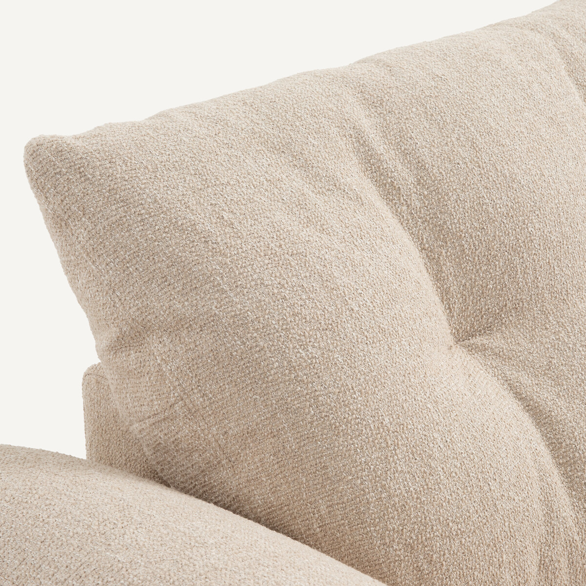 AM.PM<br>Sofá-cama de 3 lugares em tecido bouclé Edgar