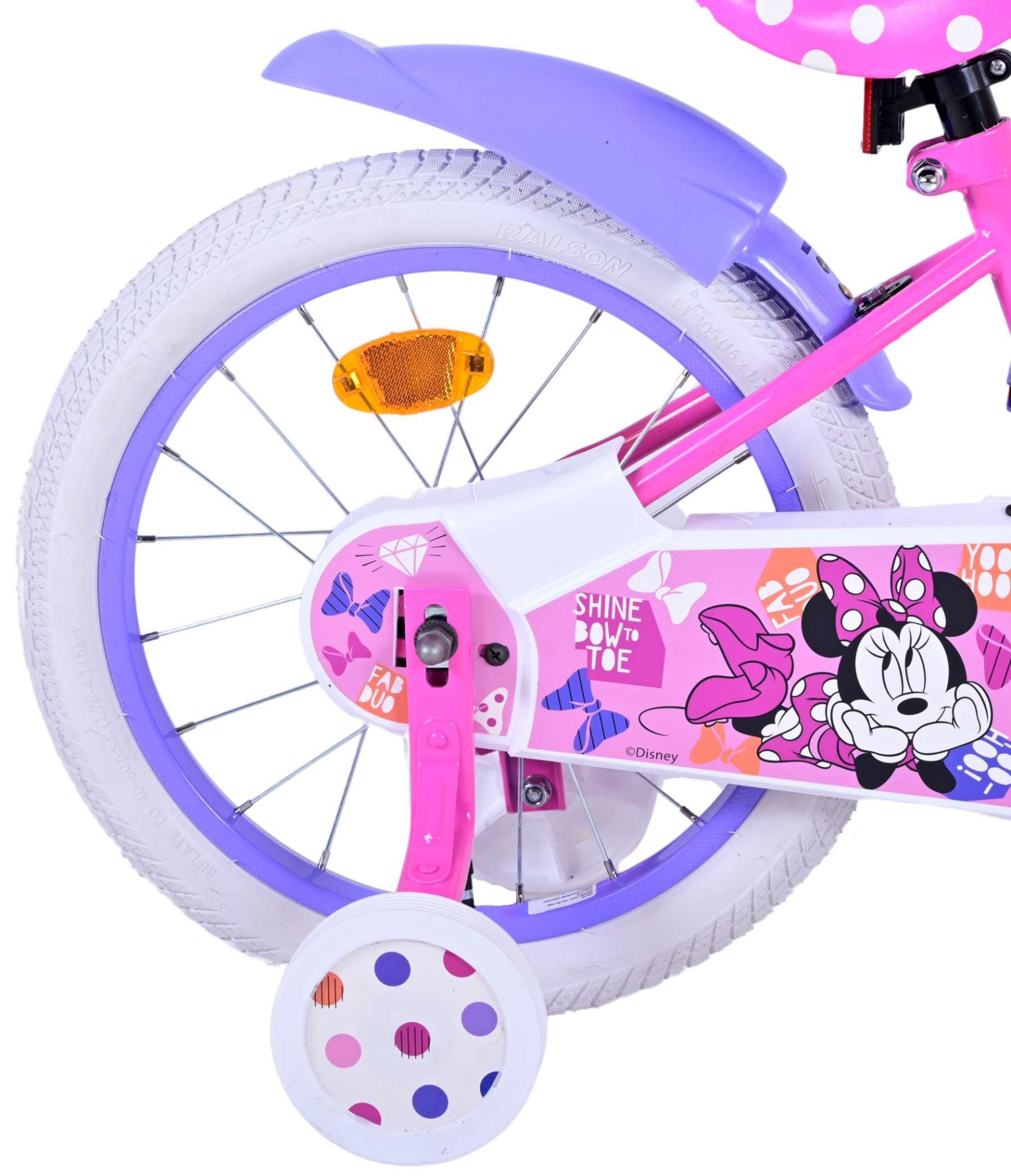 Kinderfahrrad Disney Minnie Cutest Ever Mädchen 16 Zoll Kinderrad Rosa