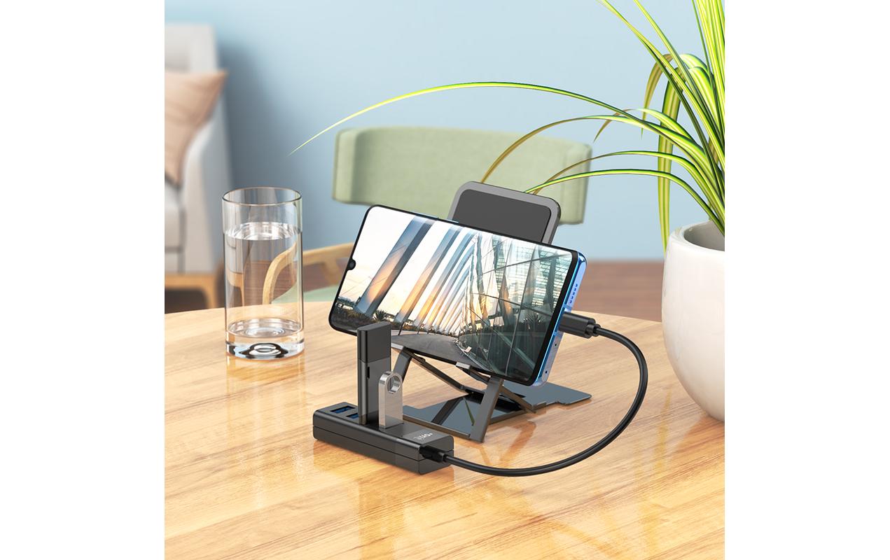 USB-C-Hub 4ALeichter und kompakter Hub mit 4 USB-A-Ports