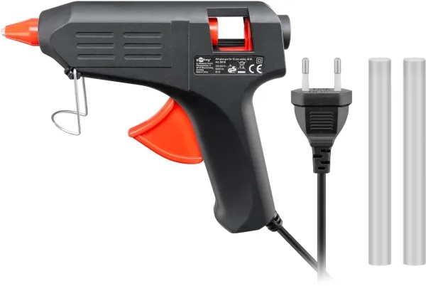 Goobay 59176, Varm limpistol, Sort, Keramisk, Glas, Læder, Plast, Træ, 16 g/min, 4 min., Vekselstrøm