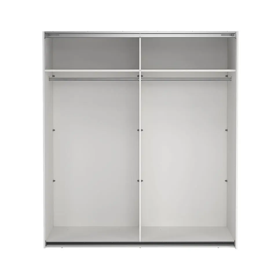 Hioshop Como schuifdeurkast 2 deuren 180x200cm wit