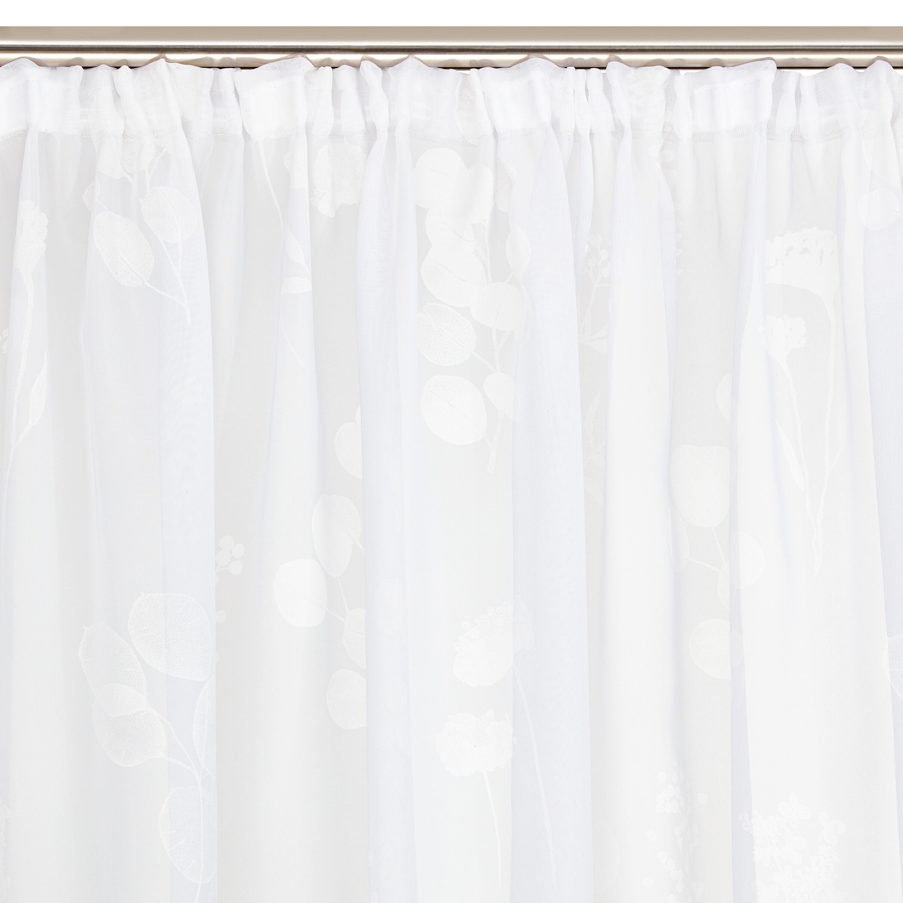 LETIZIA Fertigvorhang Tag - Weiss / B: 150.0 cm x H: 270.0 cm