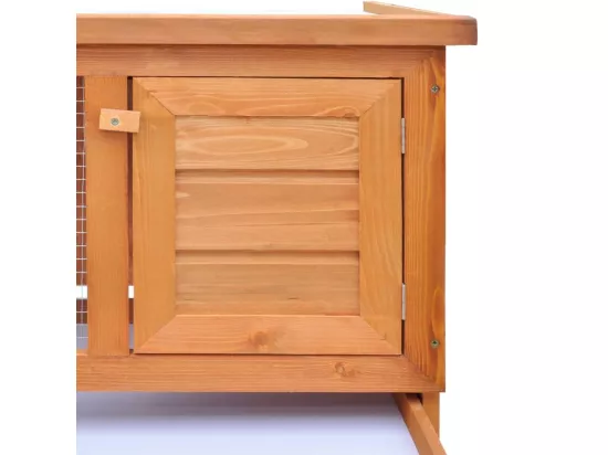 Clapier d'extérieur Enclos pour petits animaux 1 niveau Bois