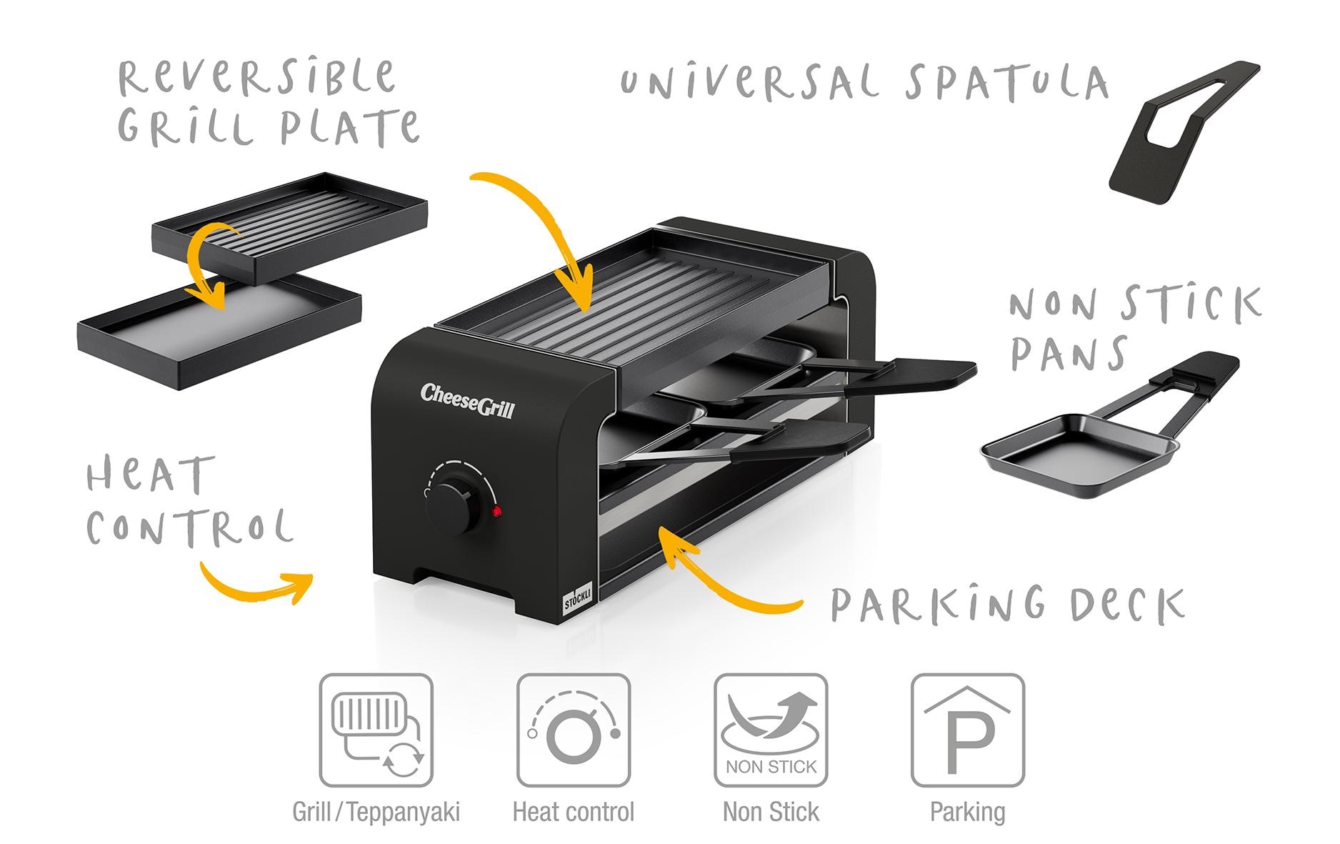 Stöckli Raclette »CheeseGrill 2 Personen« 425 W