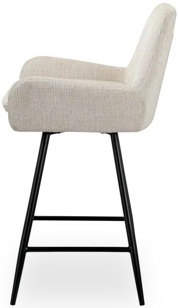 Barstoel S4751 Beige Chenille Linsey B53 x D53 x H90 cm