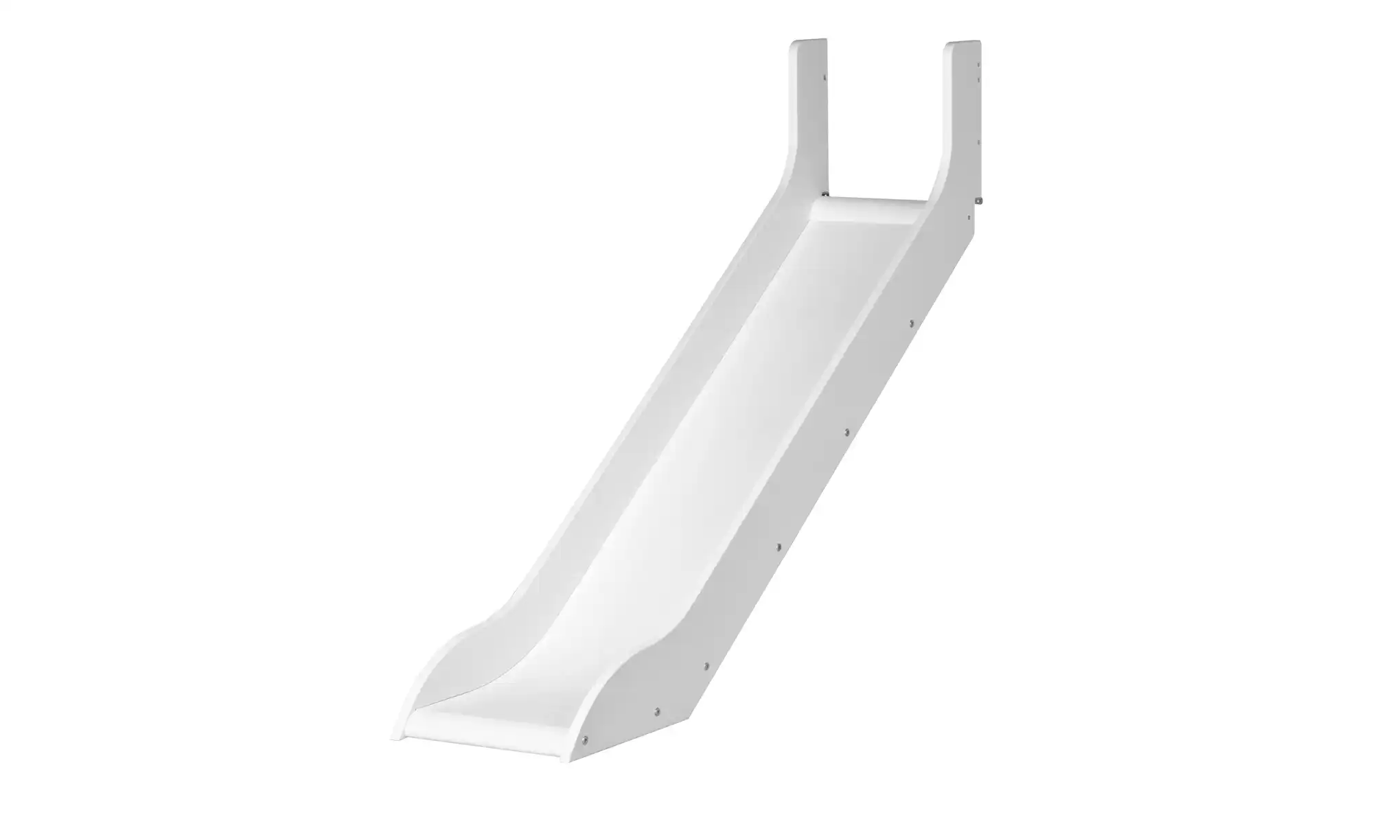 FLEXA Halbhohes Bett mit Rutsche Flexa White
