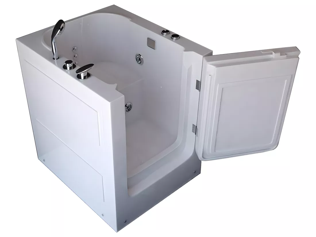 Baignoire Balnèo avec porte pour seniors 93 x 83 x h100 cm – Lavander